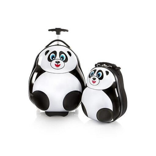 Heys Dětská sada batohu a kufru Travel Tots Lightweight Kids Panda 13030-3171-00 bílá/černá