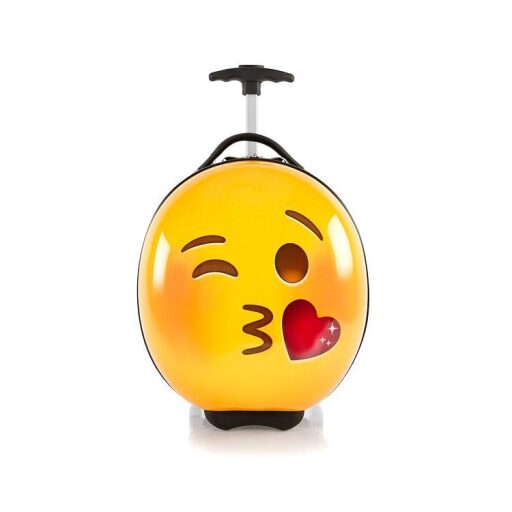 Heys Dětský skořepinový kufr na kolečkách e-Motion Kids Luggage Kiss 13093-3700-00 žlutá/červená