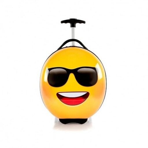 Heys Dětský skořepinový kufr na kolečkách e-Motion Kids Luggage Sunglasses 13093-3704-00 žlutá/červená/modrá
