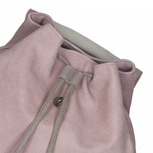 JOST Dámský kožený batoh TRECCIA 2586-995 růžovo-šedý