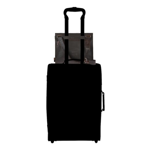 JOST Kožená taška přes rameno BRONX L 1012 černo-hnědá