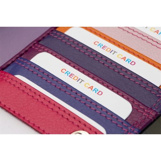 Dámská kožená peněženka BURKELY PATCHI 3001020.61.40 fialova / multicolor