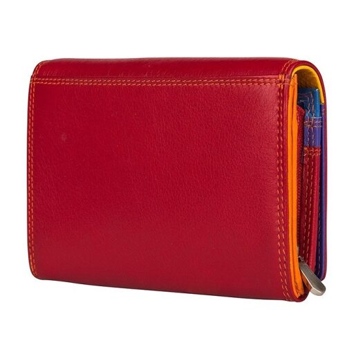 Patchi Dámská kožená peněženka PATCHI MULTICOLOUR WALLET 3001027.61.55 červená / multicolor - zadní strana