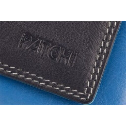 Dámská kožená mini peněženka s RFID ochranou BURKELY PATCHI 3001077.61.30 modrá / multicolor