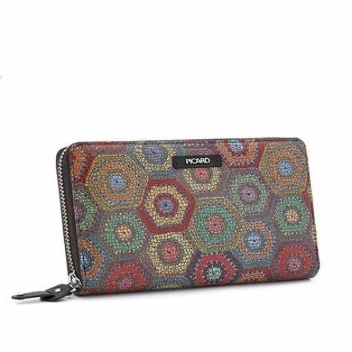PICARD Dámská kožená peněženka Woodstock 4705 multicolor