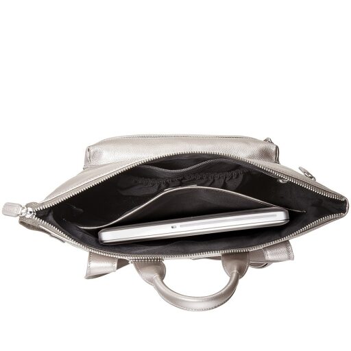 PICARD Stylový dámský kožený batoh LUIS 9222 stříbrný