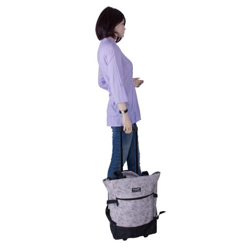 PUNTA wheel Nákupní taška na kolečkách 10008-4200 béžová s vytaženou rukojetí