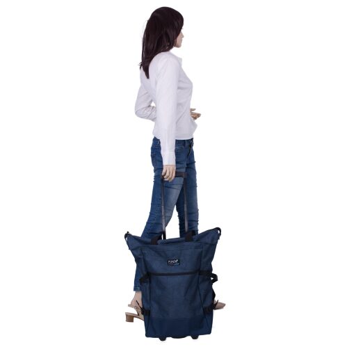PUNTA wheel Nákupní taška na kolečkách 10008-5024 modrá fabrizio v ruce rukojeť
