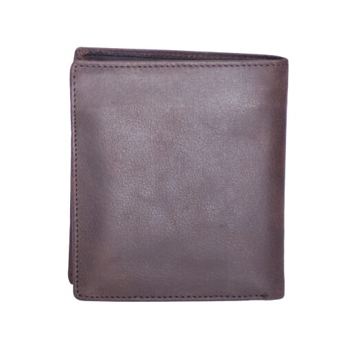 Sansibar Klasická pánská kožená peněženka B-244-ST/59 hnědá - zadní strana