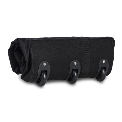 Skládací cestovní taška na kolečkách SOUTHWEST BOUND Budget 90l 30361-0100 černá - složená do rozměrů 38x17x10 cm