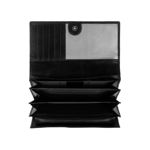 The Chesterfield Brand Dámská kožená peněženka RFID Hampton C08.037300 černá vnitřní členění