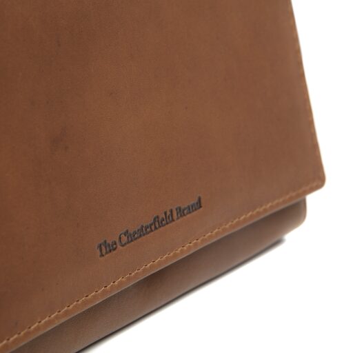 Dámská kožená peněženka RFID Mirthe koňaková C08.017831 logo značky The Chesterfield Brand