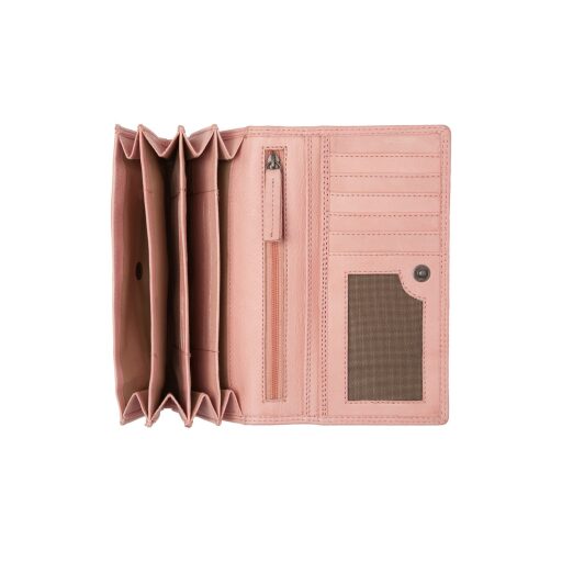 The Chesterfield Brand Dámská kožená peněženka RFID Montreal C08.043609 růžová