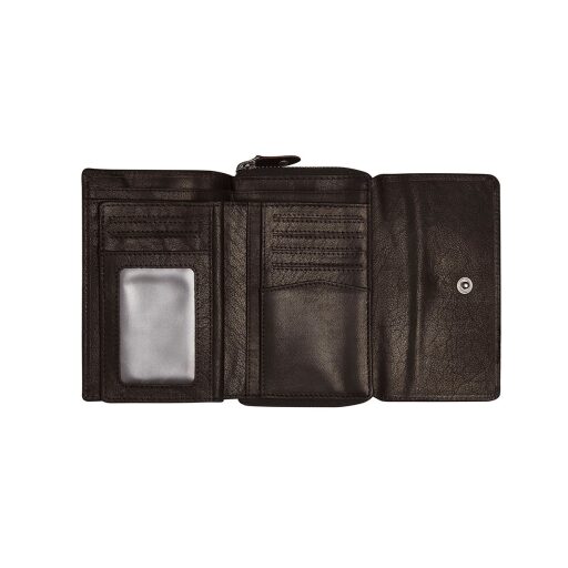 The Chesterfield Brand Velká dámská kožená peněženka RFID Rhodos C08.044500 černá vnitřní přihrádky
