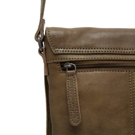 The Chesterfield Brand Dámská kožená taška přes rameno Duncan C48.126402 olivově zelená