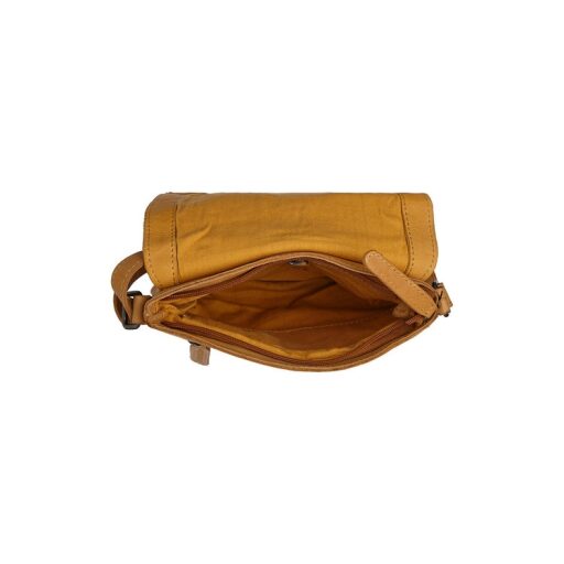 The Chesterfield Brand Dámská kožená taška Duncan C48.126407 žlutá - vnitřní uspořádání