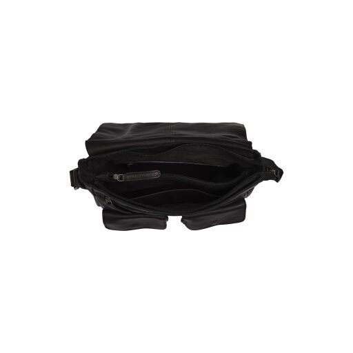Dámská kožená taška přes rameno Zurich černá