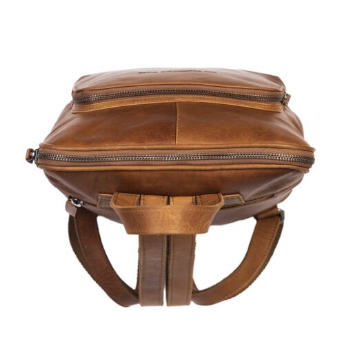 The Chesterfield Brand Dámský kožený batůžek Naomi C58.015031 koňak horní pohled