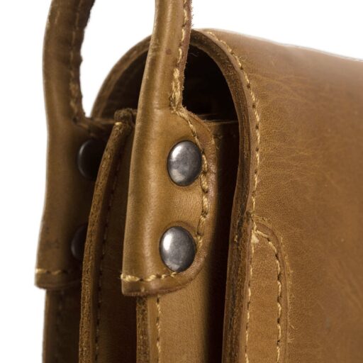 The Chesterfield Brand Klopová kožená kabelka přes rameno - crossbody Jersey C48.115831 koňak
