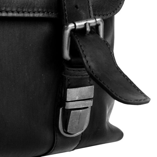 The Chesterfield Brand Klopová kožená taška přes rameno C48.037700 Jules černá