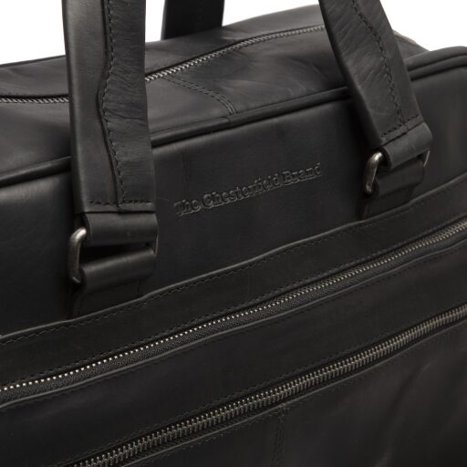 The Chesterfield Brand Kožená byznys taška na notebook 15" Singapore C40.107000 černá