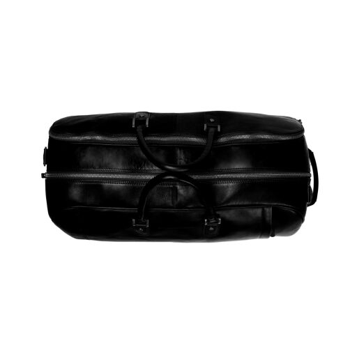 The Chesterfield Brand Kožená cestovní taška na kolečkách C20.002700 JAYVEN černá