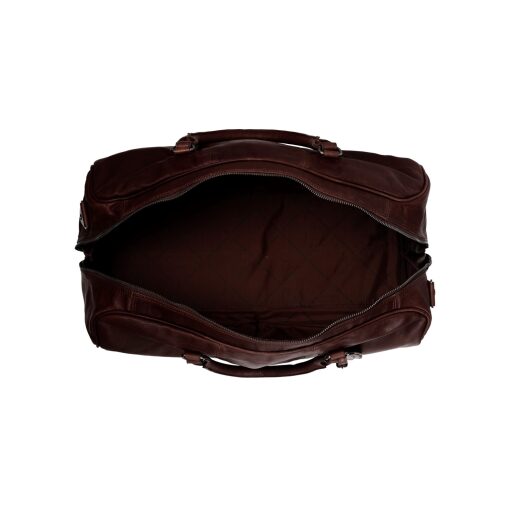 The Chesterfield Brand Kožená cestovní taška - weekender C20.000401 William hnědá přihrádky