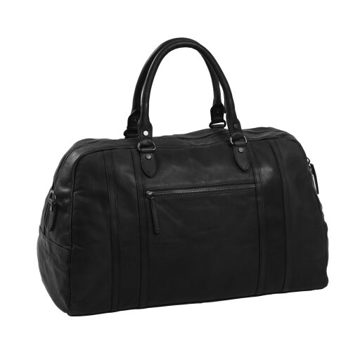 The Chesterfield Brand Kožená cestovní taška - weekender C20.002800 Kiel černá zadní strana