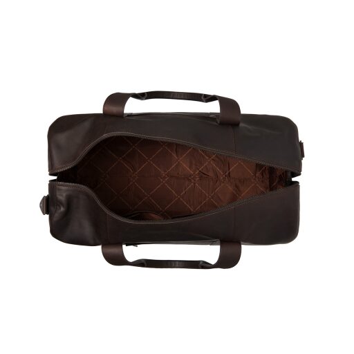The Chesterfield Brand Kožená cestovní taška / weekender Hudson C20.004501 hnědá otevřená