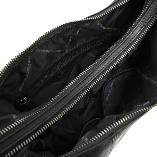 Kožená kabelka přes rameno The Chesterfield Brand Jolie C48.061000 černá vnitřní uspořádání