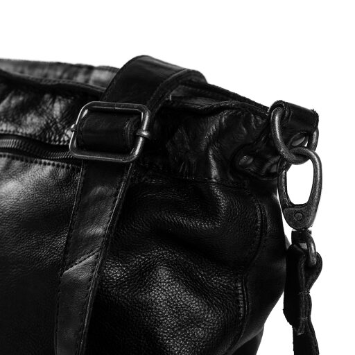 The Chesterfield Brand Kožená kabelka přes rameno vintage styl Abby C48.091900 černá