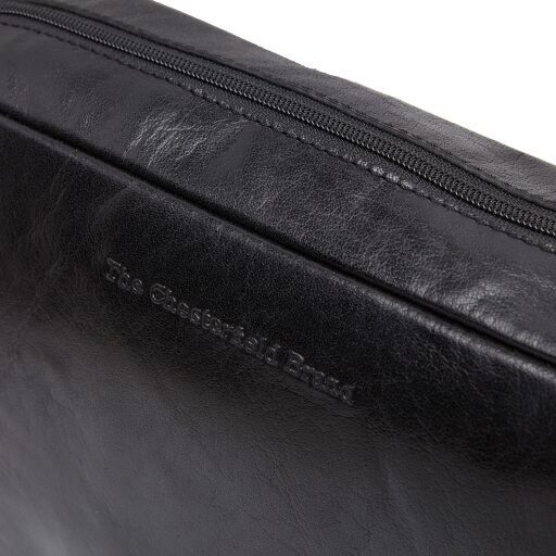 The Chesterfield Brand kožená toaletní kosmetická taška / etue Marina C08.048500 černá - detail