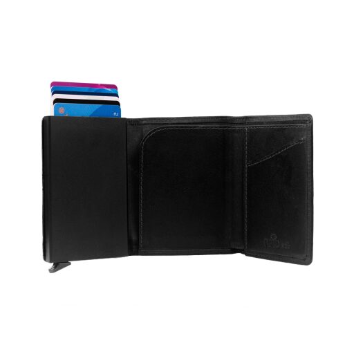 Kožená peněženka - pouzdro na karty RFID C08.038000 Lancaster Chesterfield Brand černé