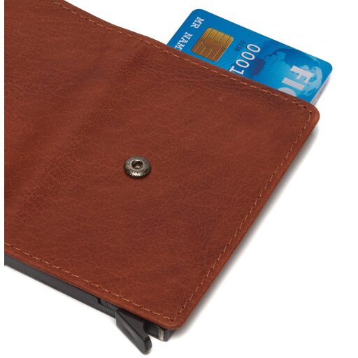 Kožené pouzdro na karty The Chesterfield Brand Paris koňakové C08.044131