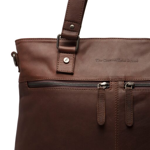 The Chesterfield Brand Kožená shopper taška na MacBook Pro 14" Rome C38.018901 hnědá