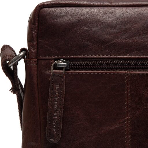 Kožená taška přes rameno The Chesterfield Brand Arenas C48.127201 hnědá - přihrádka na zip