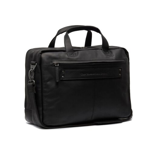 The Chesterfield Brand Kožená taška na notebook 17" Ryan černá C40.101500 - zadní strana tašky