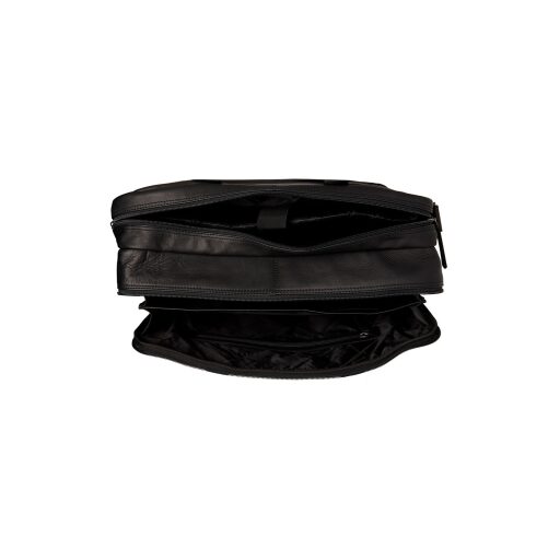 The Chesterfield Brand Kožená taška na notebook 17" C40.101500 Ryan černá - vnitřní přihrádky