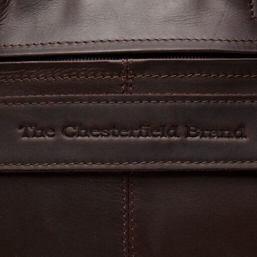 The Chesterfield Brand Kožená taška na notebook 17" C40.101501 Ryan logo