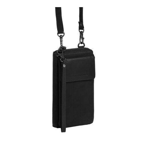 The Chesterfield Brand Kožená taška přes rameno na mobil Malaga C48.114100 černá