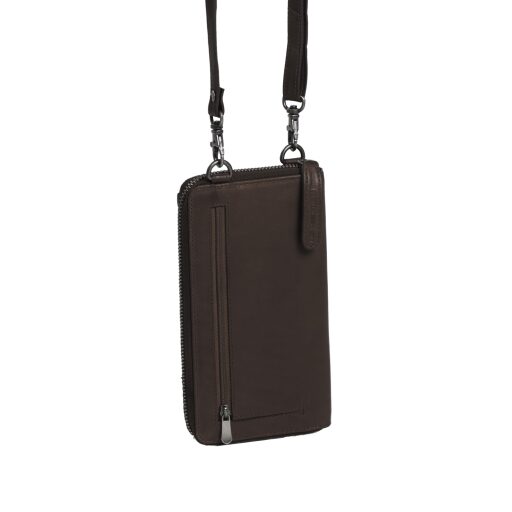 The Chesterfield Brand Kožená taška přes rameno na mobil Malaga C48.114101 hnědá zadní strana
