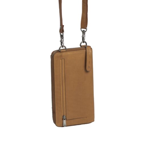 The Chesterfield Brand Kožená taška přes rameno na mobil Malaga C48.114131 koňak zadní strana