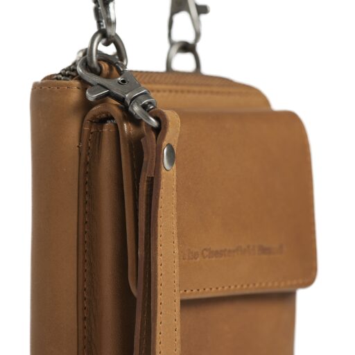 The Chesterfield Brand Kožená taška přes rameno na mobil Malaga C48.114131 koňak detail