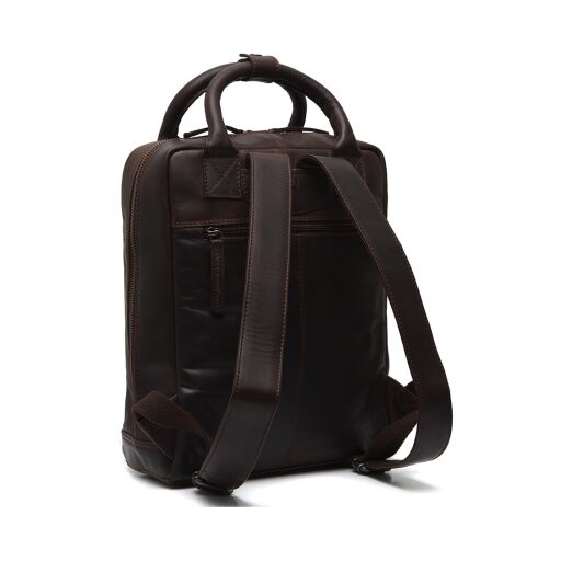 The Chesterfield Brand Kožený batoh s přihrádkou na notebook 13“ Lincoln C58.031801 hnědý - zadní strana
