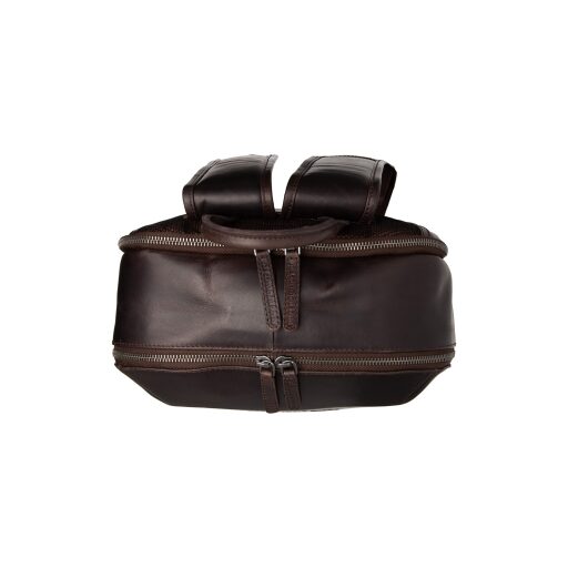 Kožený batoh s přihrádkou na notebook 15,6“ Chesterfield Brand Bangkok hnědý