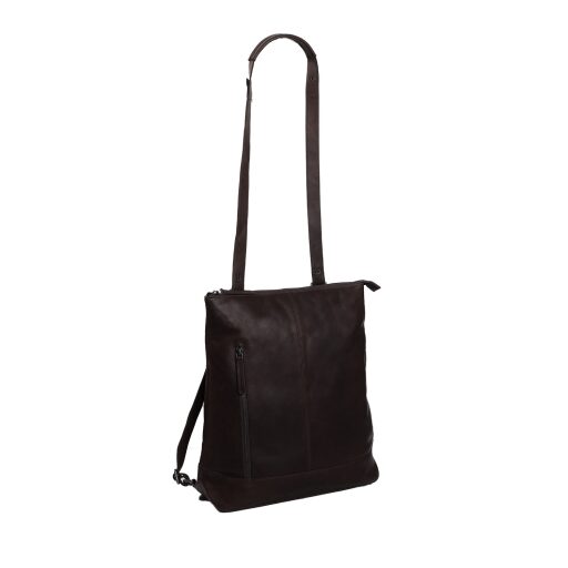 The Chesterfield Brand Kožený batoh - shopper kabelka 2 v 1 Chelsea C58.023901 hnědá