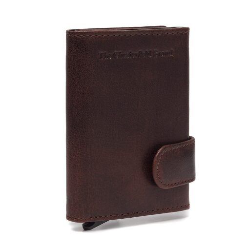 The Chesterfield Brand Malá kožená peněženka - pouzdro na karty RFID C08.044301 Portland hnědé
