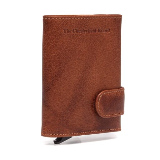 The Chesterfield Brand Malá kožená peněženka - pouzdro na karty RFID C08.044331 Portland koňak