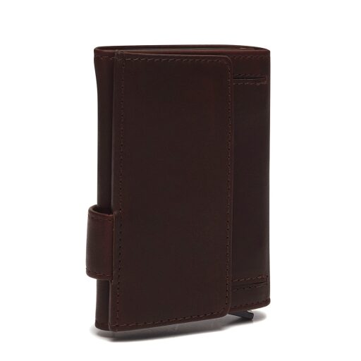 Malá kožená peněženka na karty The Chesterfield Brand RFID C08.045601 Frankfurt hnědá zadní strana