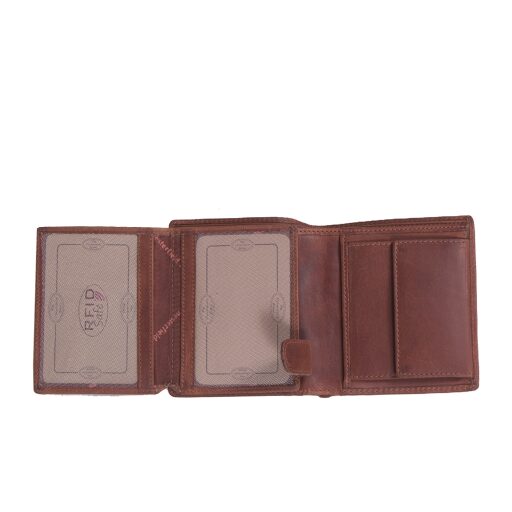 The Chesterfield Brand Pánská kožená peněženka na výšku RFID C08.040731 Carl koňak